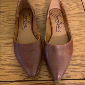 Zodiac Women's Tan Leather Loafers